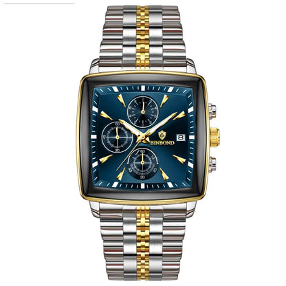 VeroLuxe Square Chronograph — Command Confidence Instantly