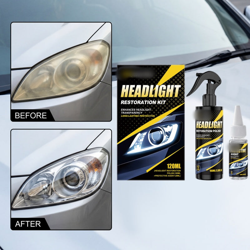 Headlight Restoration Kit — Clear Vision and Safety