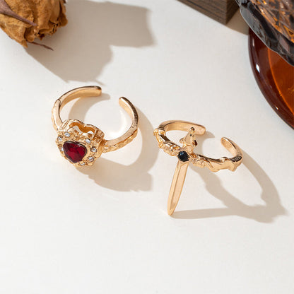 Jina — Gothic Heart Ring | 50% OFF