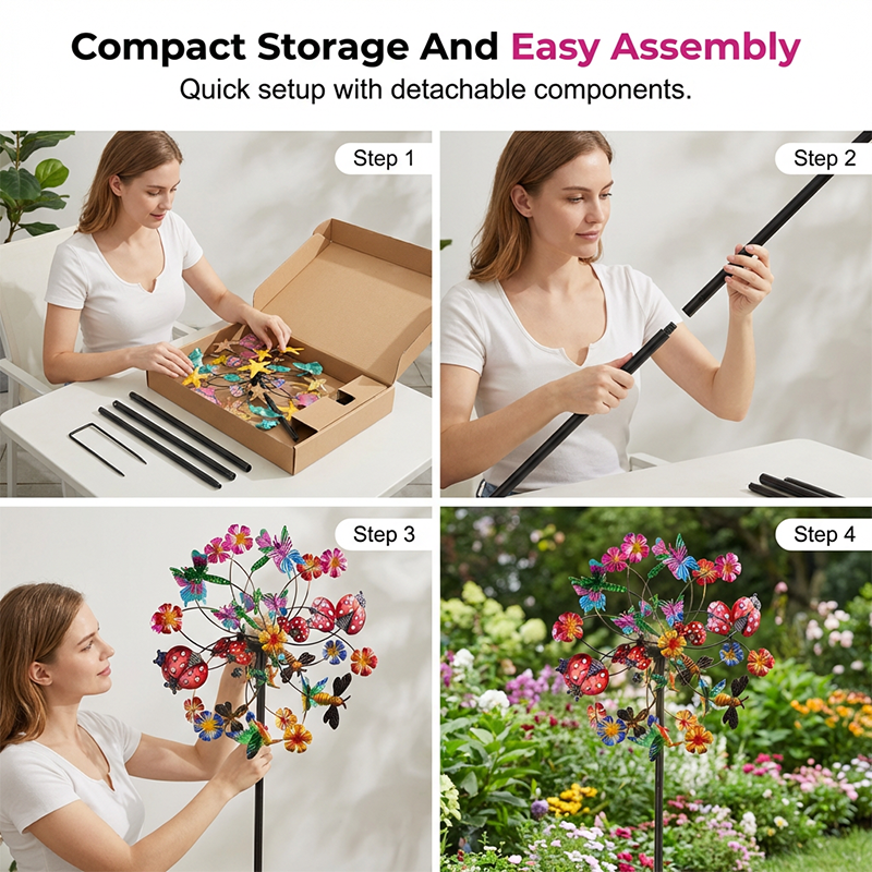 SolarSpin — Kinetic Garden Spinner | 50% OFF