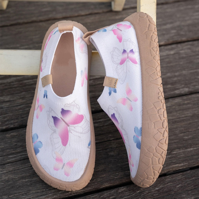 Lena — Lightweight Women's Slip-On Fly-Knit Sneakers