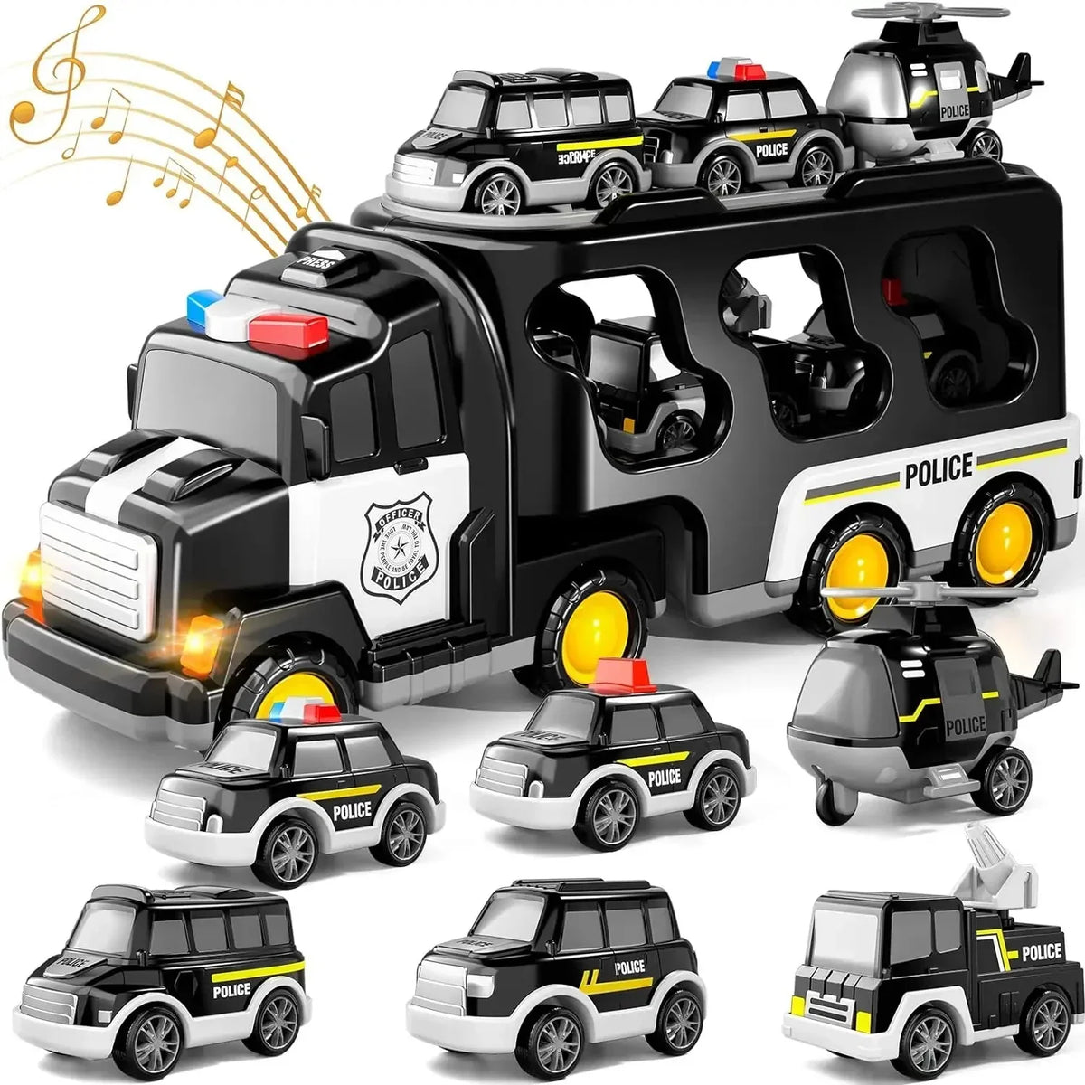 Auto de policía de juguete con almacenamiento para niños TransformaCruiser | 50% de DESCUENTO