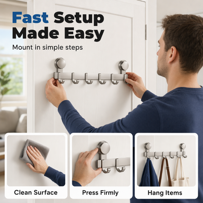DoorSuction Rack — Instant Order, Zero Damage