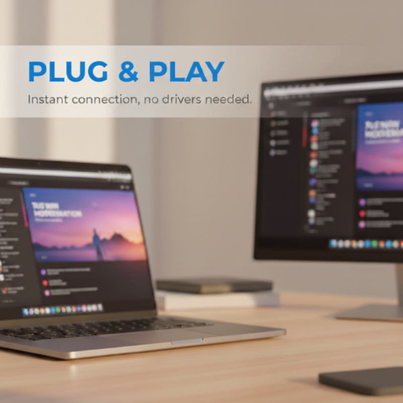 Type-C Wireless Display Dongle — Instant, Clear, Complete Control