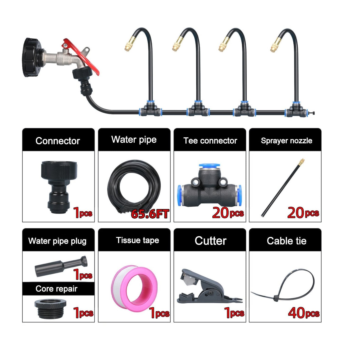 HydraMist Pro — Slim Sprinkler System | 50% OFF
