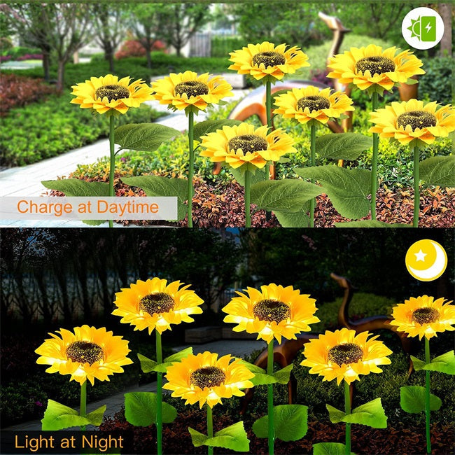 SunGlow — Solar Sunflower Lights | 50% OFF
