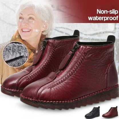 Heidi – Women's Winter Warm Ankle Boots with Zipper