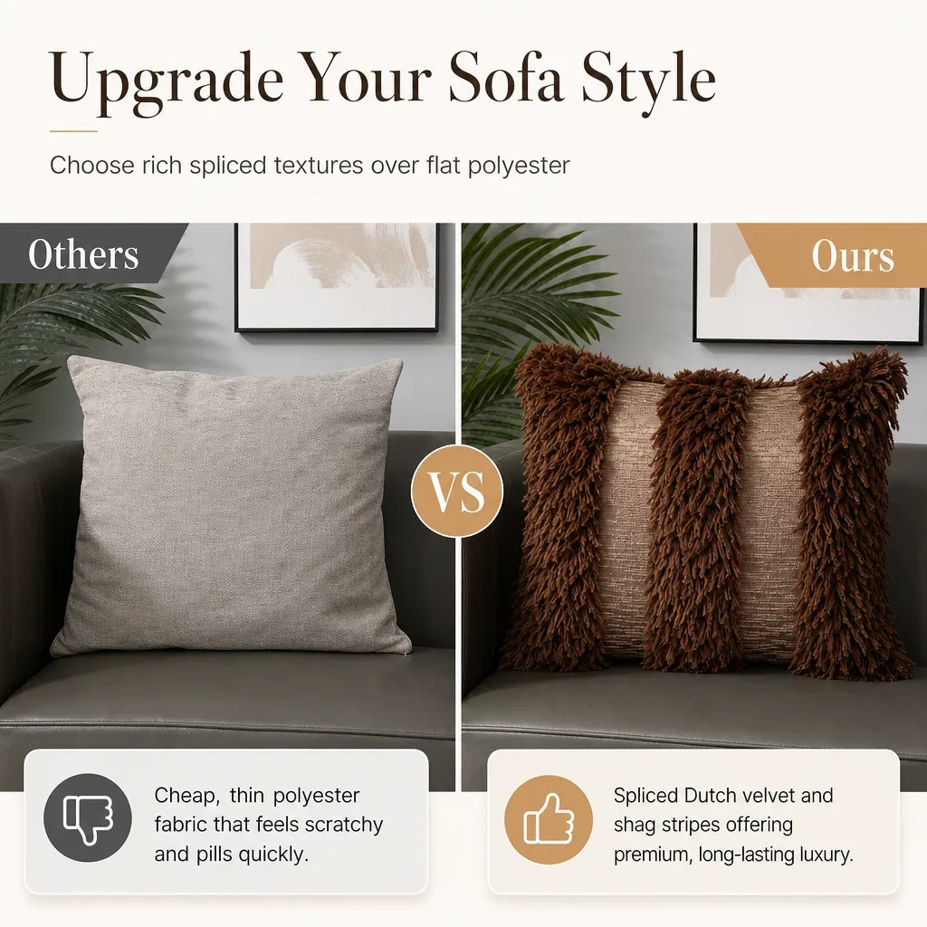 Velvasea Cushion Cover — Sink Into Plush Serenity