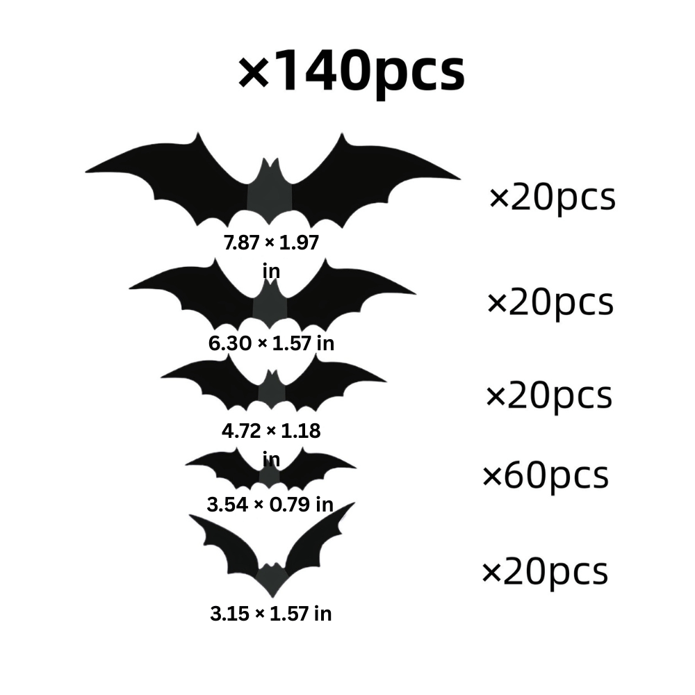 PhantomWing — 3D Halloween Bat Wall Stickers | 50% OFF