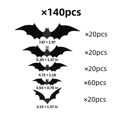 PhantomWing — 3D Halloween Bat Wall Stickers | 50% OFF