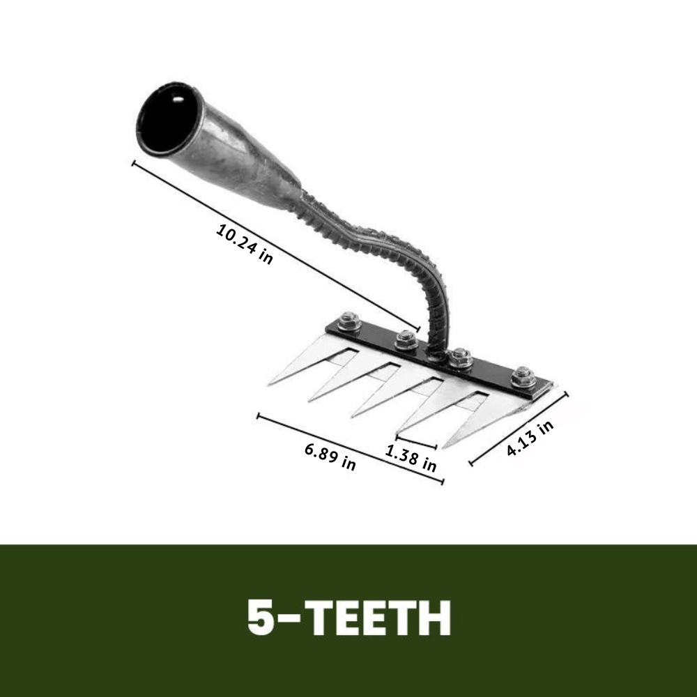 IronBloom — Carbon Steel Garden Rake | 50% OFF