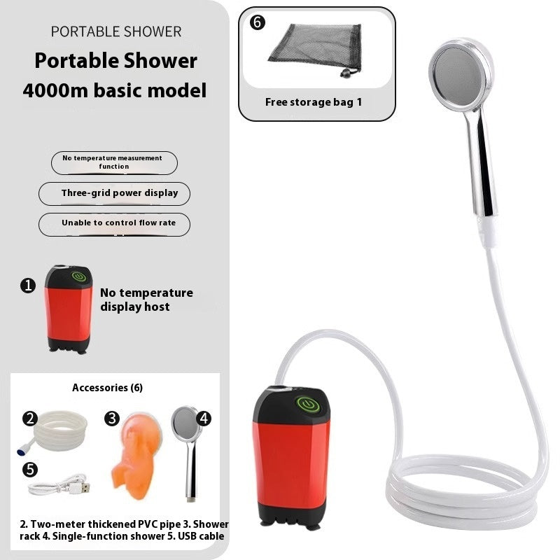 Outdoor Shower Pro — Portable Rechargeable Shower | 50% OFF