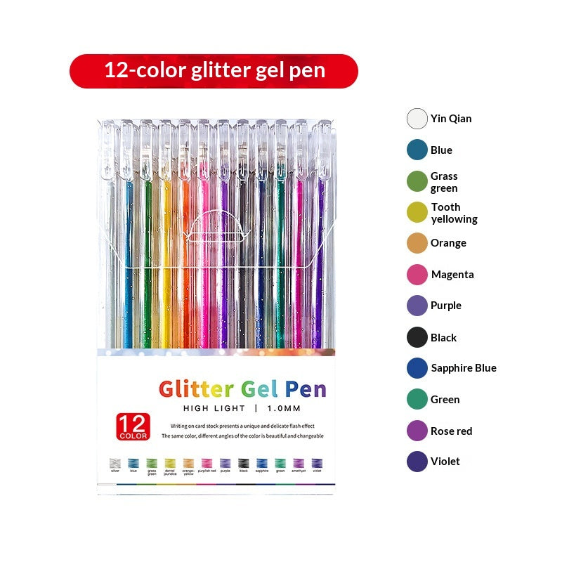 LusterScript — Sets de stylos gel pailletés | -50 %
