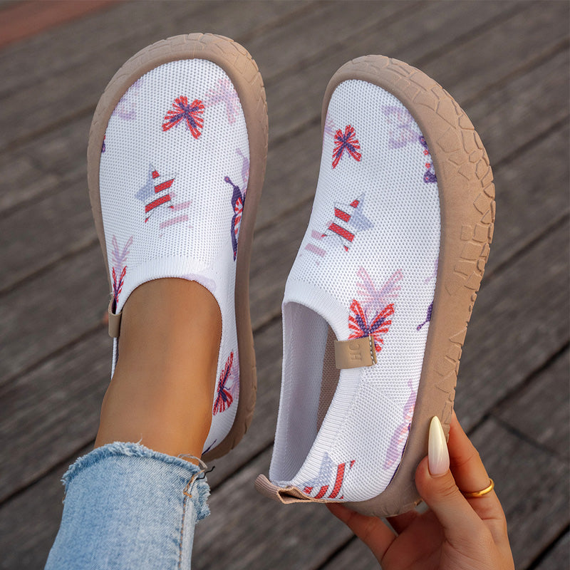 Lena — Lightweight Women's Slip-On Fly-Knit Sneakers