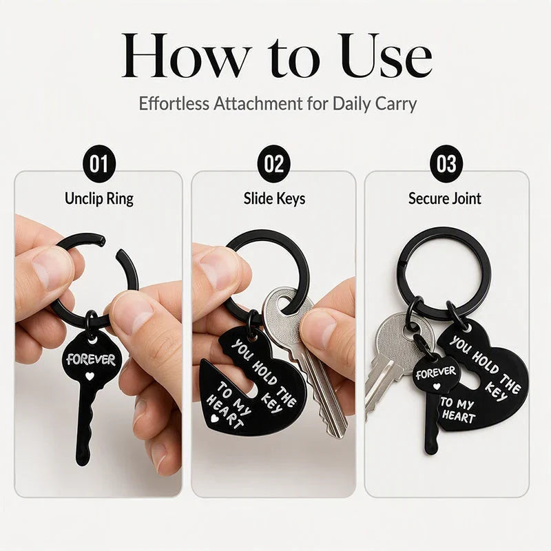 SoulSync Couple’s Keychain Set — Keep Love Close