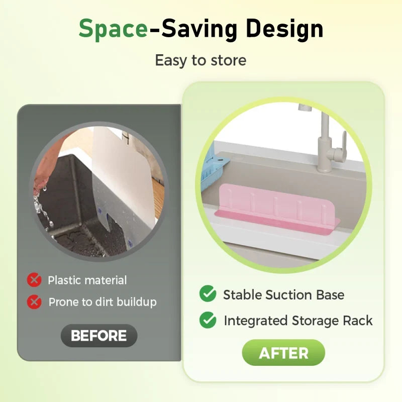 Foldable Guard — Splash-Free, Effortless Cleanliness