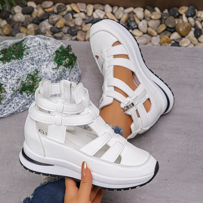 Maya – Waterproof PU Leather Sandals with Breathable Open Toes