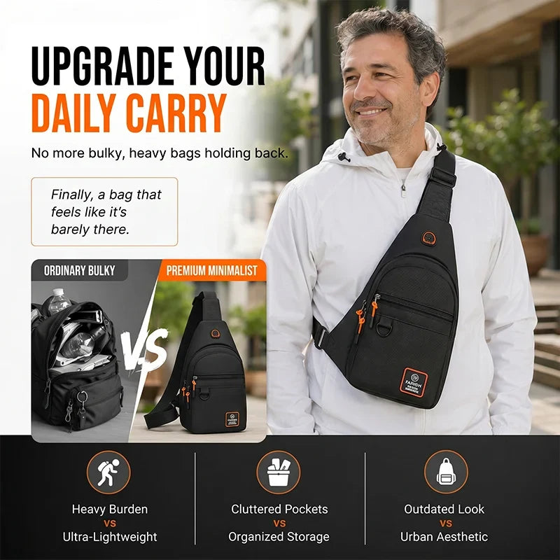 VentoGuard Sling Bag — Stay Dry, Organized, Unstoppable