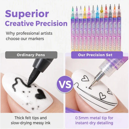 Chromaflair Nail Art Pens — Create Stunning Nail Masterpieces
