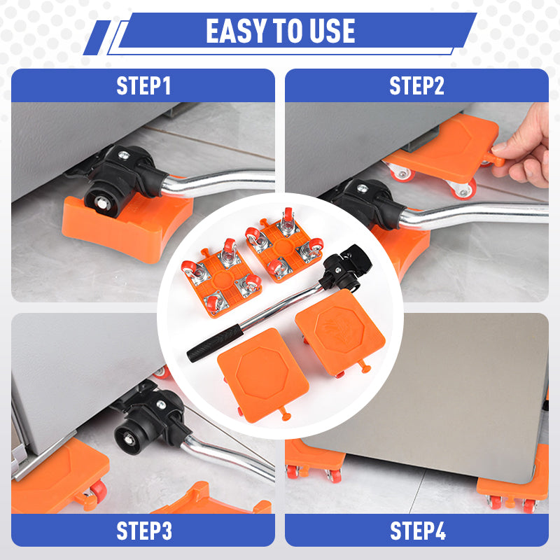 Furniture Lifter — Heavy-Duty Glides, Floor Protection