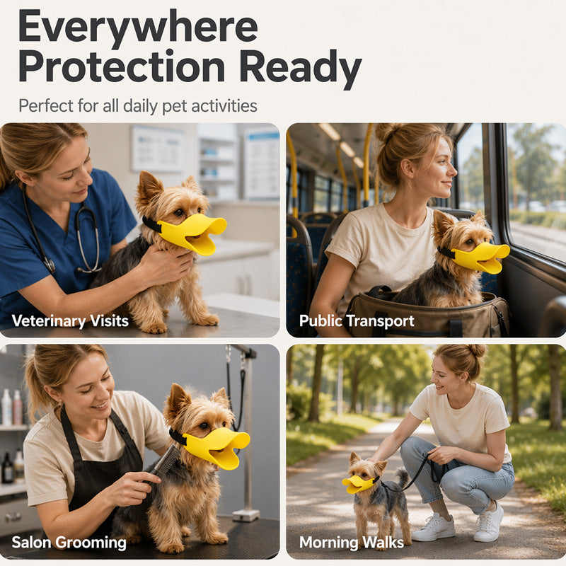 DuckGuard — Soft Silicone Dog Muzzle | 1+1 FREE