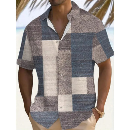 James — Men's Relaxed Plaid Stretch Shirt | 50% OFF