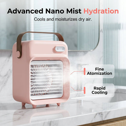 AeroMist Portable Fan — Instant Cooling, Hydration, Freedom