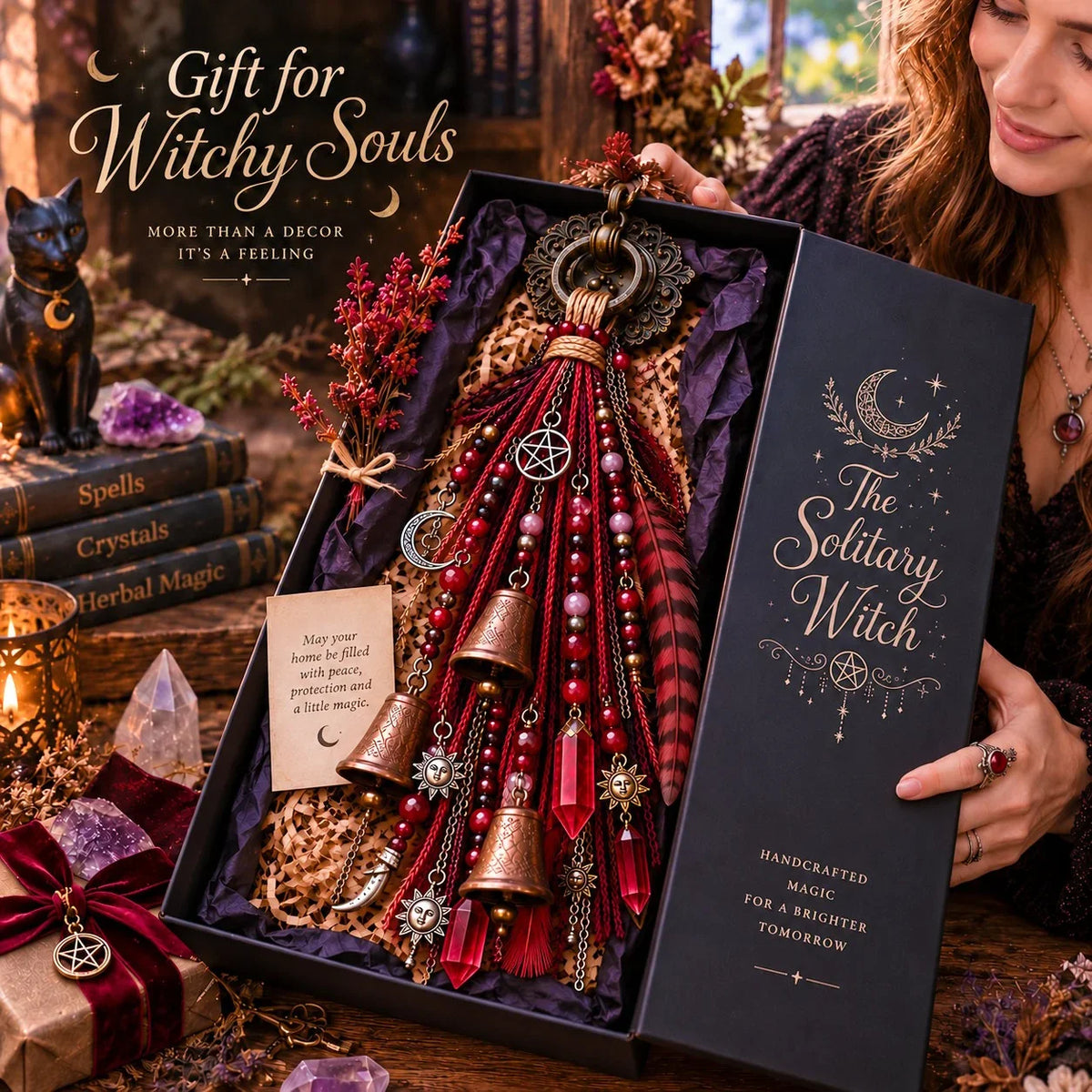 Celestara Hanging Charm — Ignite Cosmic Warmth