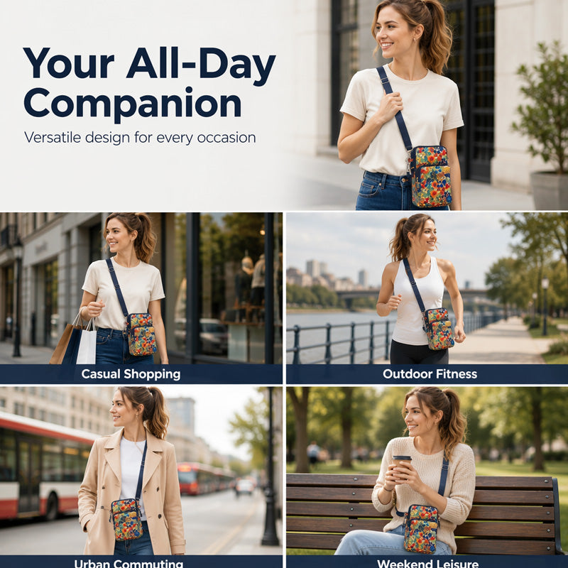 Stella — Lightweight Water-Resistant Crossbody Bag for Active Use