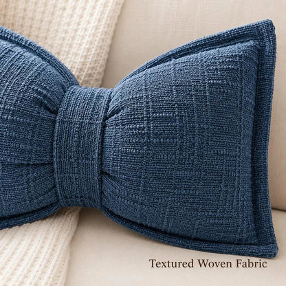 Bow Plush Throw Pillow — Cozy Elegance Instantly