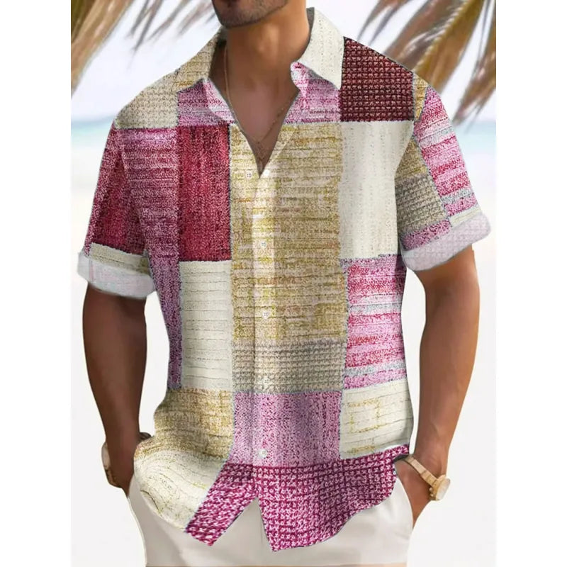 James — Men's Relaxed Plaid Stretch Shirt | 50% OFF