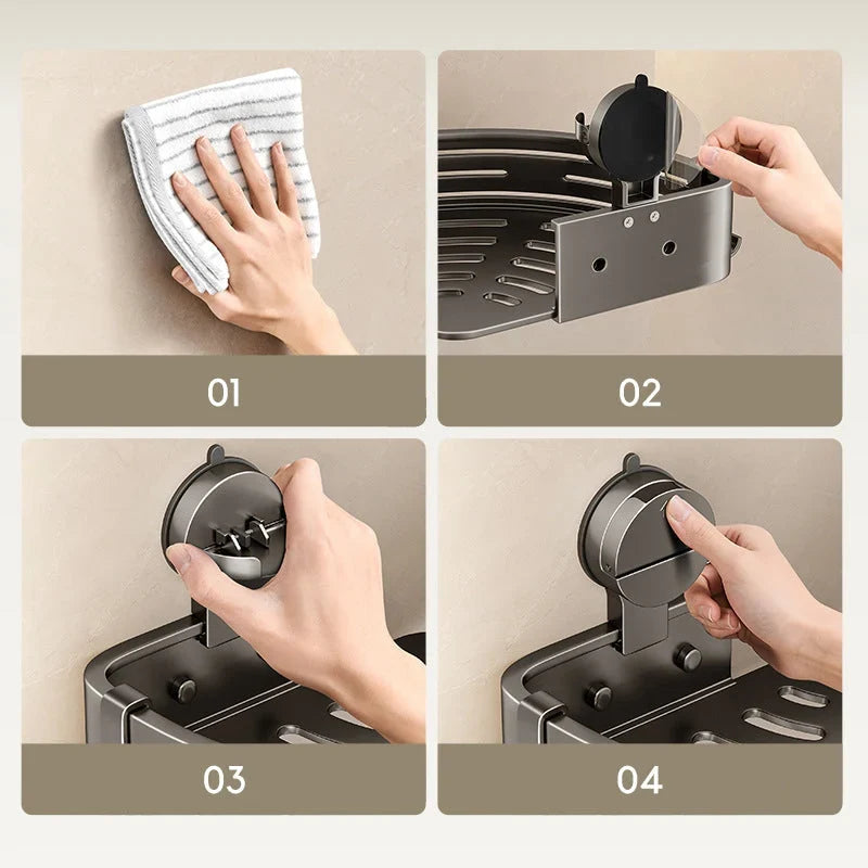 AquaNest Wall Organizer — Clutter-Free Shower Bliss
