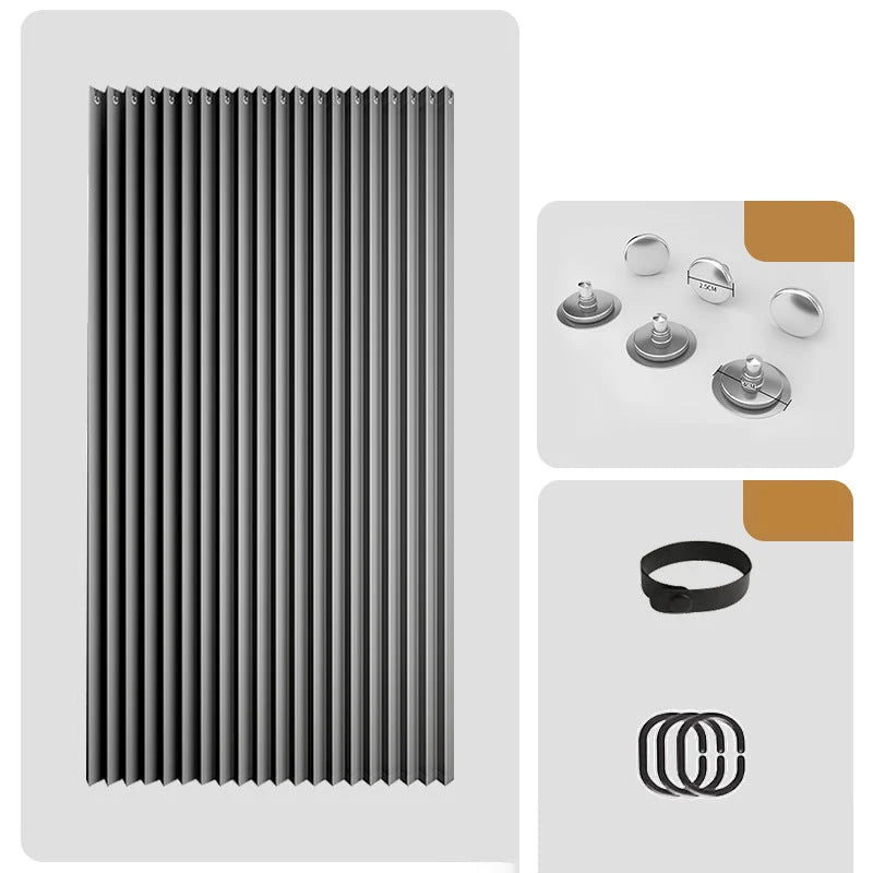 Magnetic Accordion Curtain — Instant Privacy, Total Calm