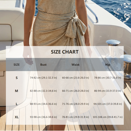 Lina – Metallic Swimsuit with Shaping Fit
