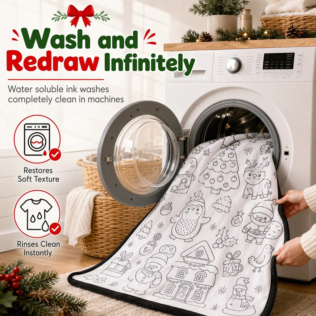 MerryMuse Coloring Blanket — Spark Family Creativity
