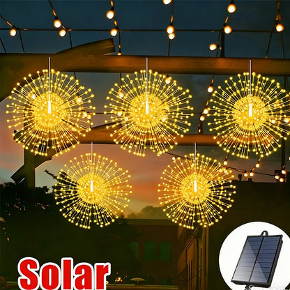 LumaFlares — Solar Firework Lights | 50% OFF