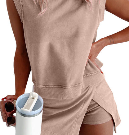 Fenna – Women's Two-Piece Tank Top and Skort Set for Active Comfort