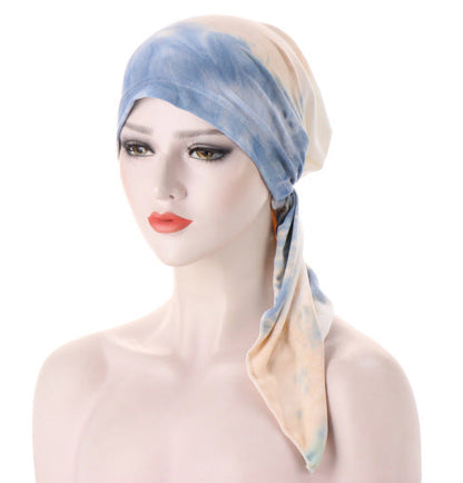 Ava — Floral Pre-Tied Headscarf with Soft Comfort