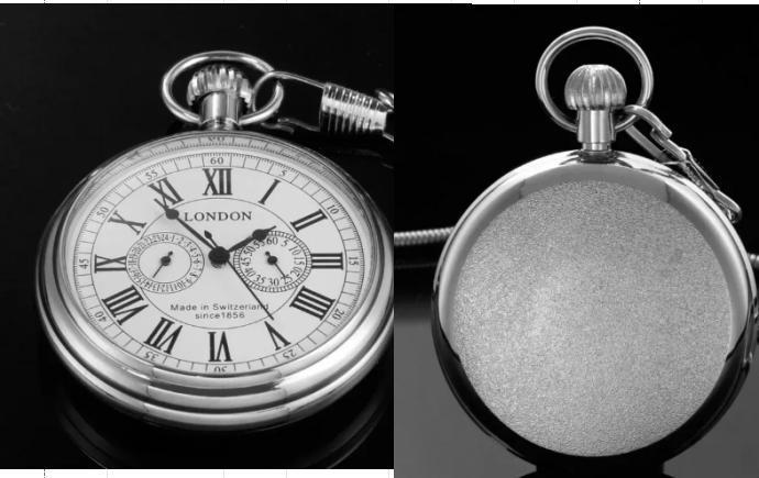 Mechanical pocket watch with spider web pattern — Own timeless boldness
