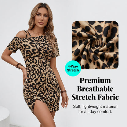 Everlyn — Leopard Mini Dress | 50% OFF
