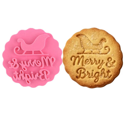 MerriMark Holiday Cookie Press Set — Perfectly Embossed Holiday Joy