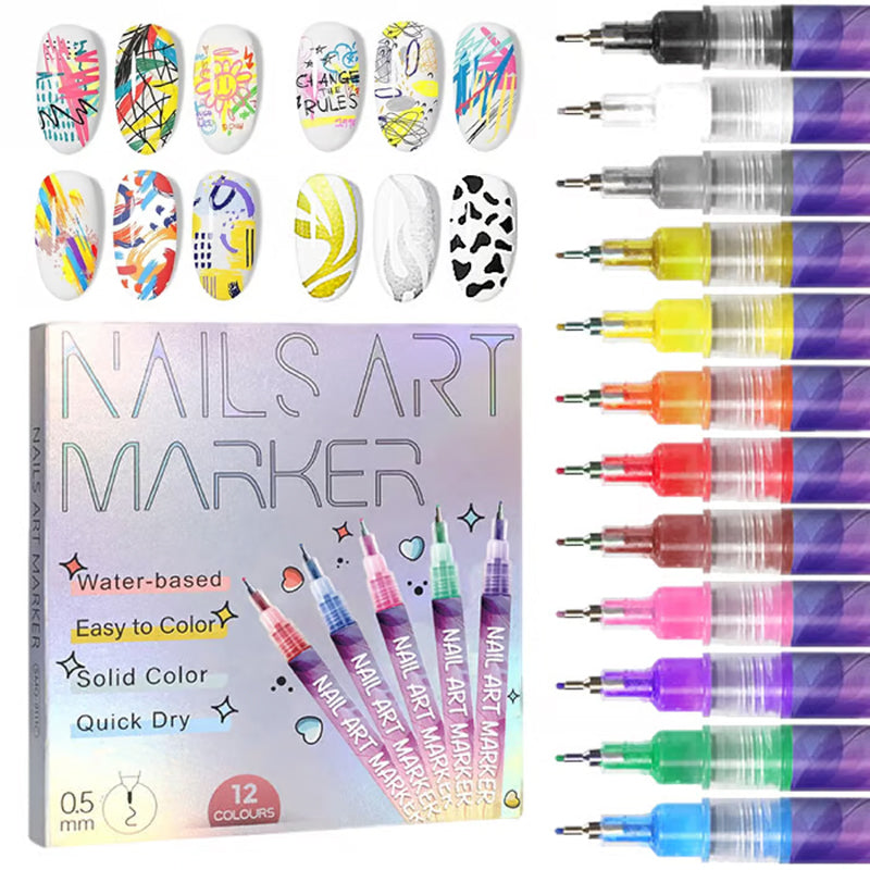 PrismPix Nail Design Pens – Stunning Nails, Instantly