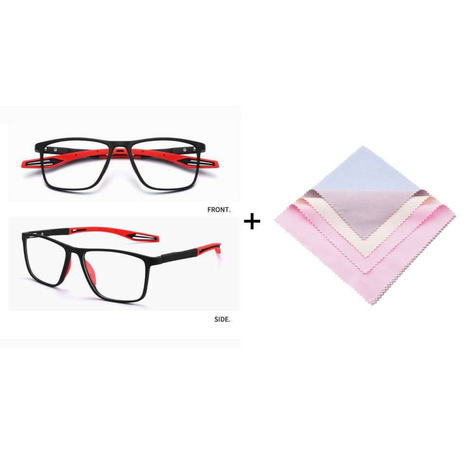 Glasses with gently progressive multifocal lenses – clear all-day comfort