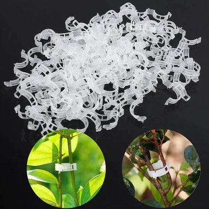 Plant Support Clips — Gentle Hold, Healthy Growth - 100 Pieces