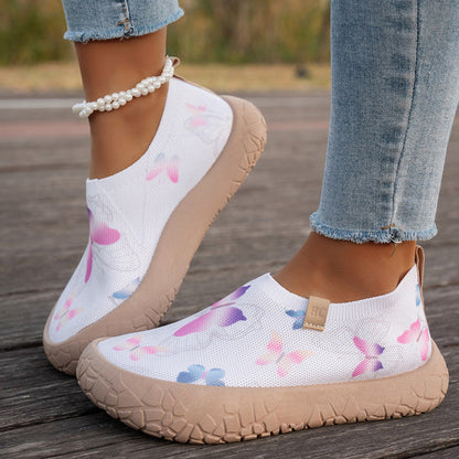 Lena — Lightweight Women's Slip-On Fly-Knit Sneakers