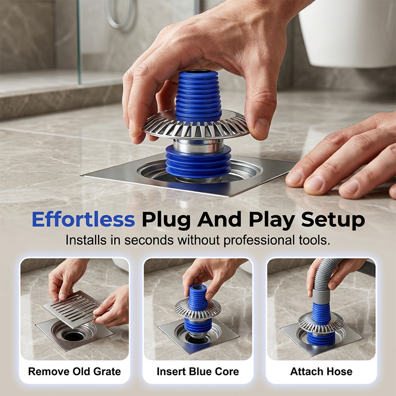 StallGuard 3-in-1 Floor Drain – Always Sealed and Fresh