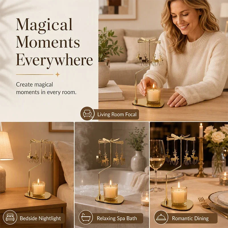 LumaTide Candle Spinner — Mesmerize With Warmth