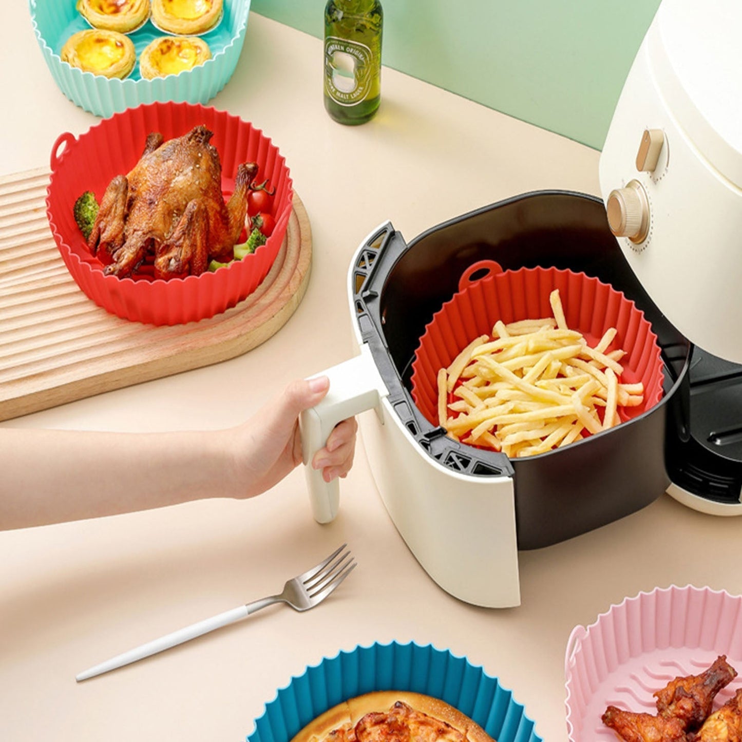 ZeroGrease — Silicone Air Fryer Tray | 1+1 FREE