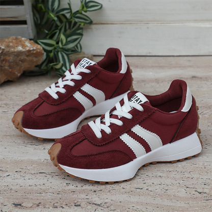 Ava – Women's Vintage-Inspired Chunky Sneakers with 4 cm Height