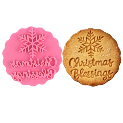 MerriMark Holiday Cookie Press Set — Perfectly Embossed Holiday Joy